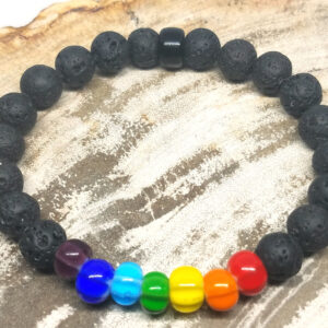 Bohemian Glass Chakra Lava