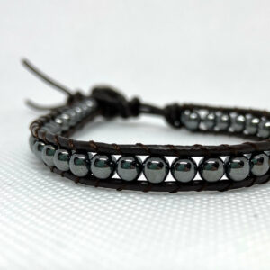 Leather Gem Hematite