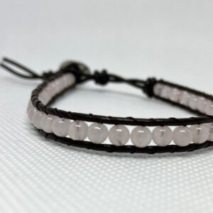 Leather Gem Snow Quartz