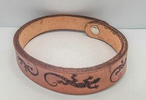 Lizard Leather Bracelet