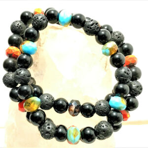 Obsidian Lava Bohemian Glass