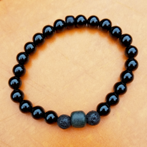 Onyx Mayan Jade Bracelet