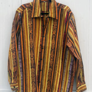Shacket Shirt Jacket Vibrant Stripes One Of A Kind