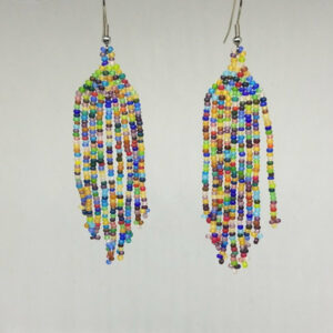 Stripped Glass Seed Beads